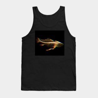 Trippy fish skeleton Tank Top